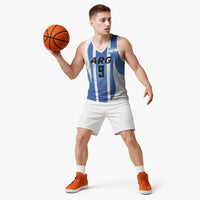 Custom Argentina Volleyball Basketball Jersey Sport Wings Style