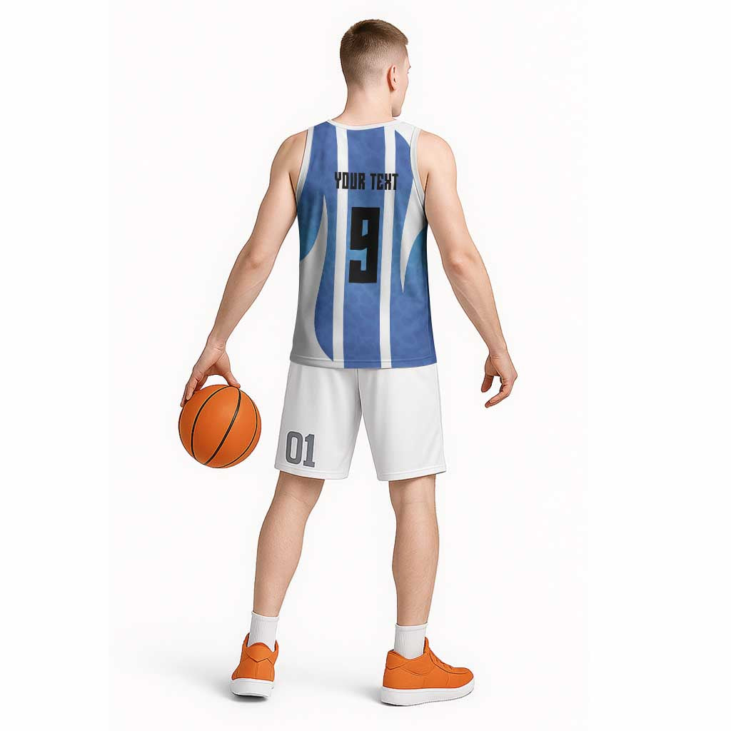 Custom Argentina Volleyball Basketball Jersey Sport Wings Style