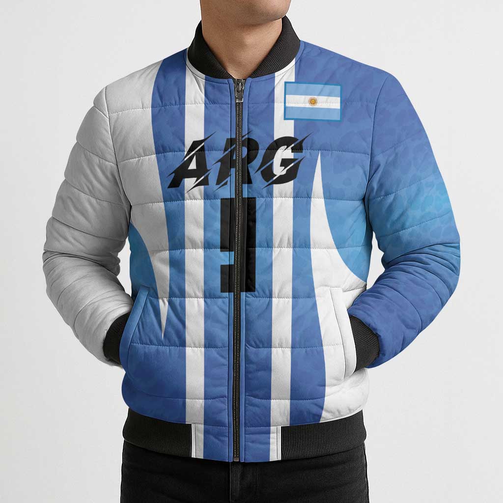 Custom Argentina Volleyball Bomber Puffer Jacket Sport Wings Style