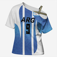 Custom Argentina Volleyball Cross Shoulder Shirt Sport Wings Style
