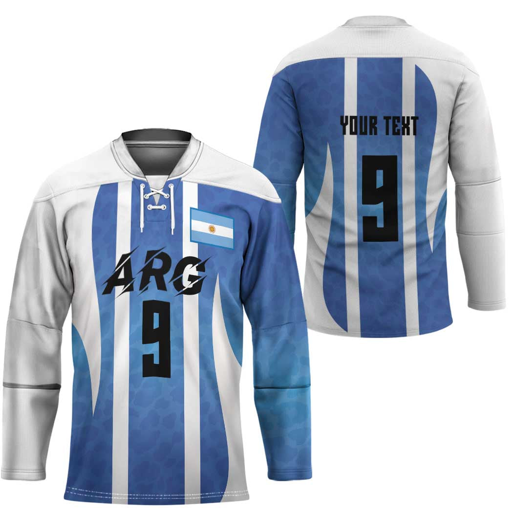 Custom Argentina Volleyball Hockey Jersey Sport Wings Style