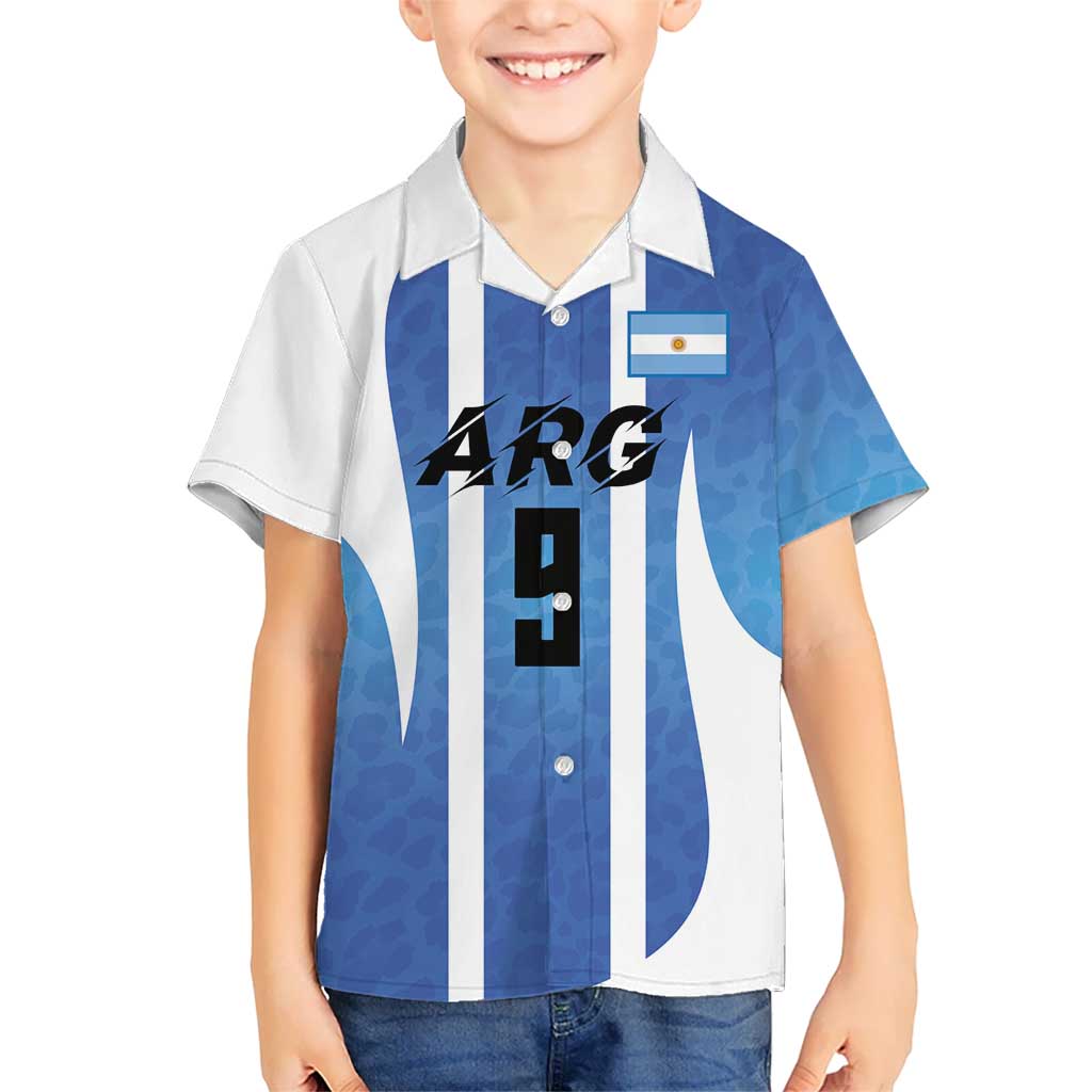 Custom Argentina Volleyball Kid Hawaiian Shirt Sport Wings Style