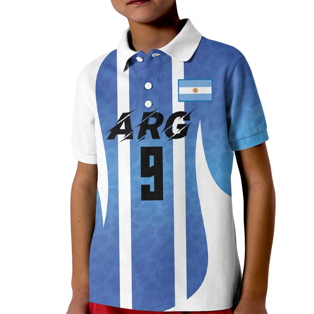Custom Argentina Volleyball Kid Polo Shirt Sport Wings Style