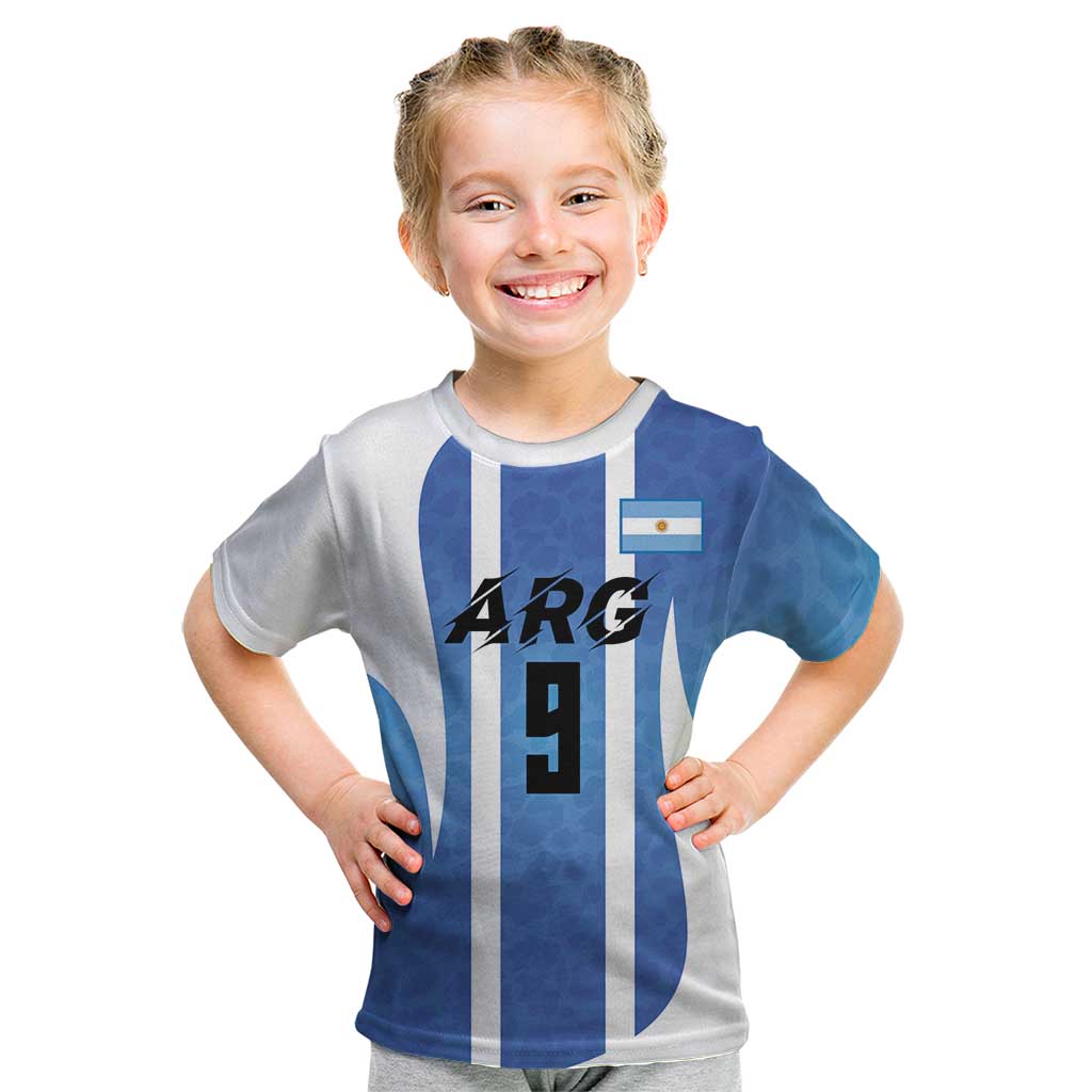 Custom Argentina Volleyball Kid T Shirt Sport Wings Style