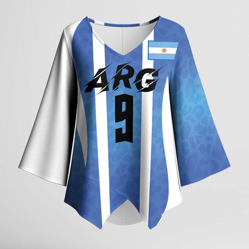Custom Argentina Volleyball Kimono Sleeve Blouse Sport Wings Style