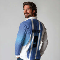 Custom Argentina Volleyball Long Sleeve Polo Shirt Sport Wings Style