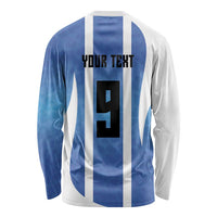 Custom Argentina Volleyball Long Sleeve Shirt Sport Wings Style