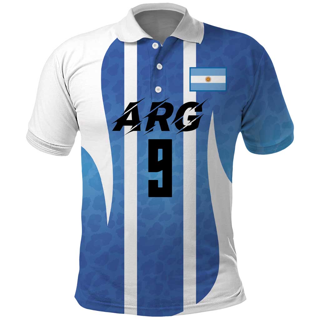 Custom Argentina Volleyball Polo Shirt Sport Wings Style
