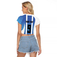 Custom Argentina Volleyball Raglan Cropped T Shirt Sport Wings Style
