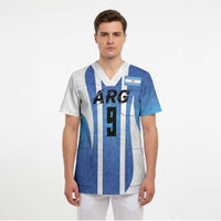 Custom Argentina Volleyball Scrub Top Sport Wings Style