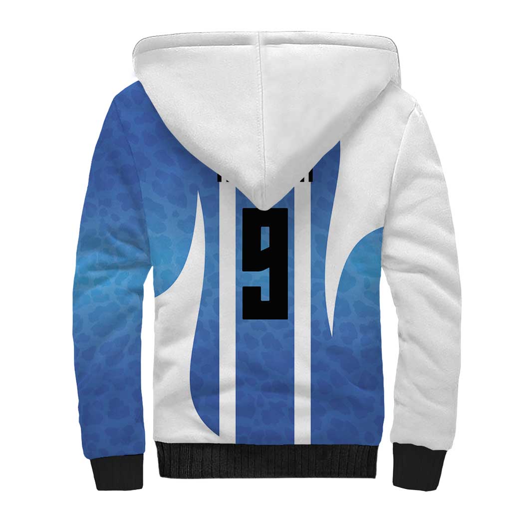 Custom Argentina Volleyball Sherpa Hoodie Sport Wings Style