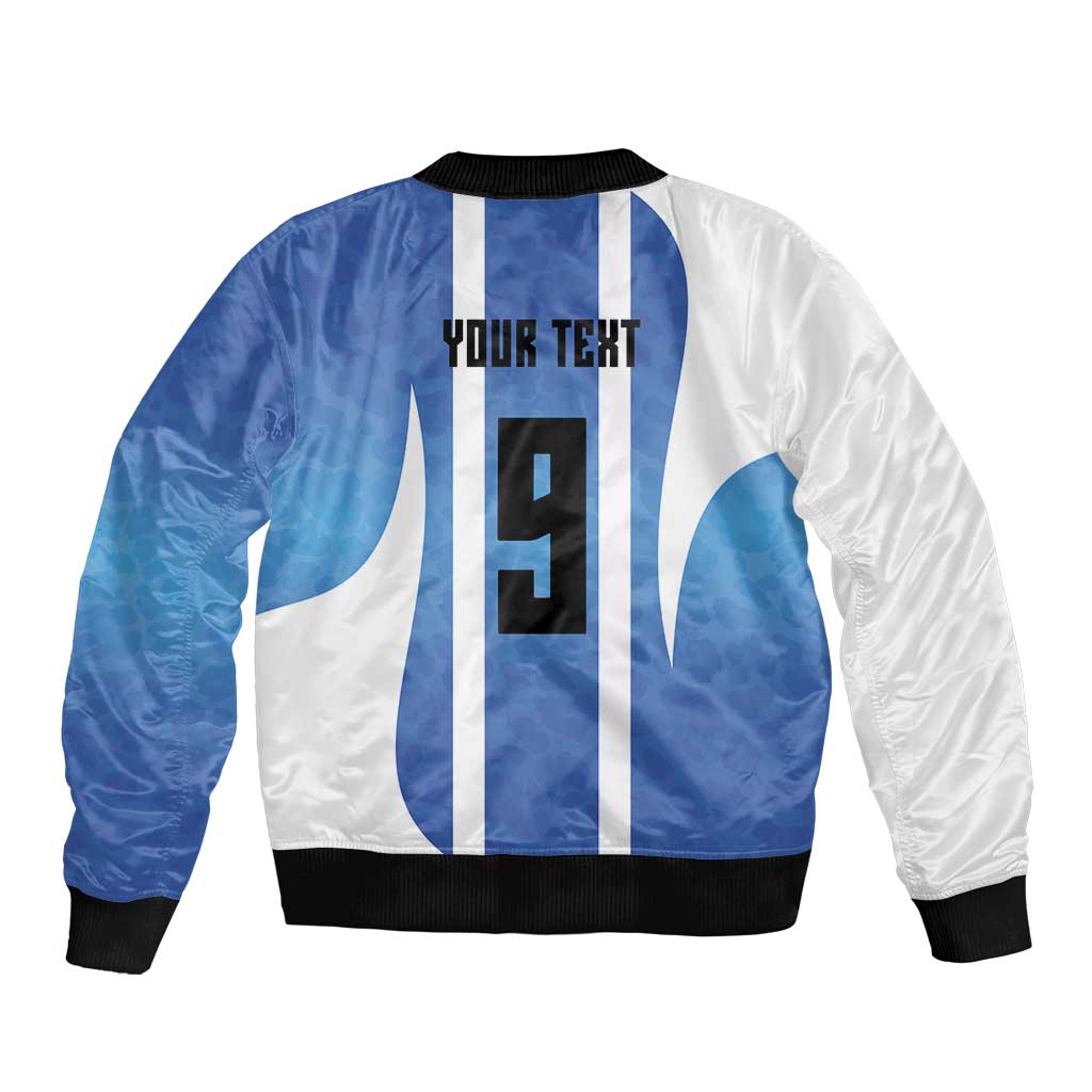 Custom Argentina Volleyball Sleeve Zip Bomber Jacket Sport Wings Style