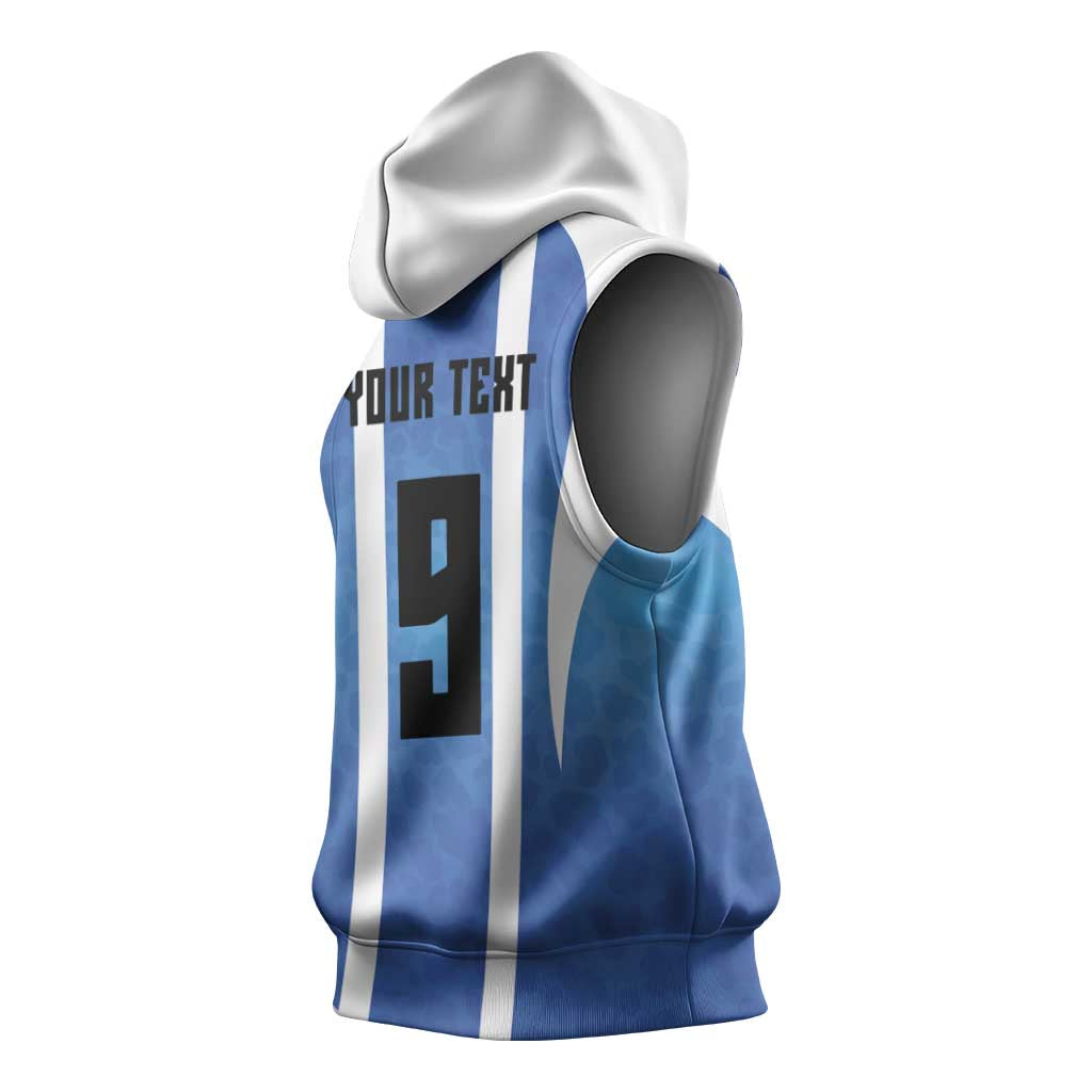 Custom Argentina Volleyball Sleeveless Hoodie Sport Wings Style