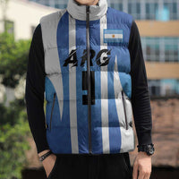 Custom Argentina Volleyball Sleeveless Puffer Jacket Sport Wings Style