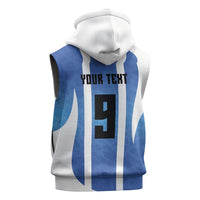 Custom Argentina Volleyball Sleeveless Zip Hoodie Sport Wings Style