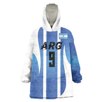Custom Argentina Volleyball Wearable Blanket Hoodie Sport Wings Style