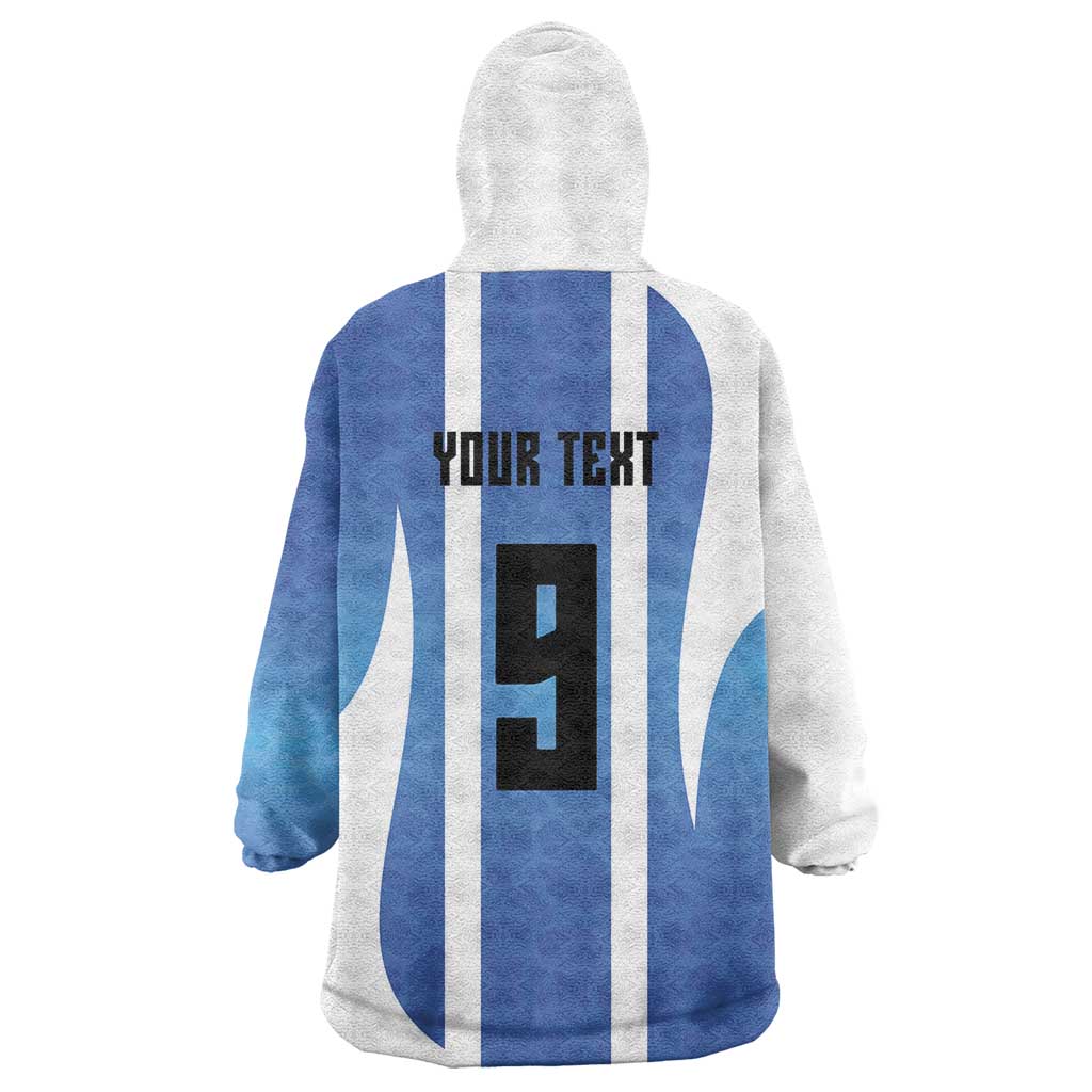 Custom Argentina Volleyball Wearable Blanket Hoodie Sport Wings Style