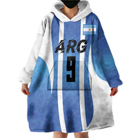 Custom Argentina Volleyball Wearable Blanket Hoodie Sport Wings Style