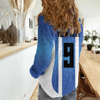 Custom Argentina Volleyball Women Casual Shirt Sport Wings Style