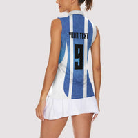Custom Argentina Volleyball Women Sleeveless Polo Shirt Sport Wings Style