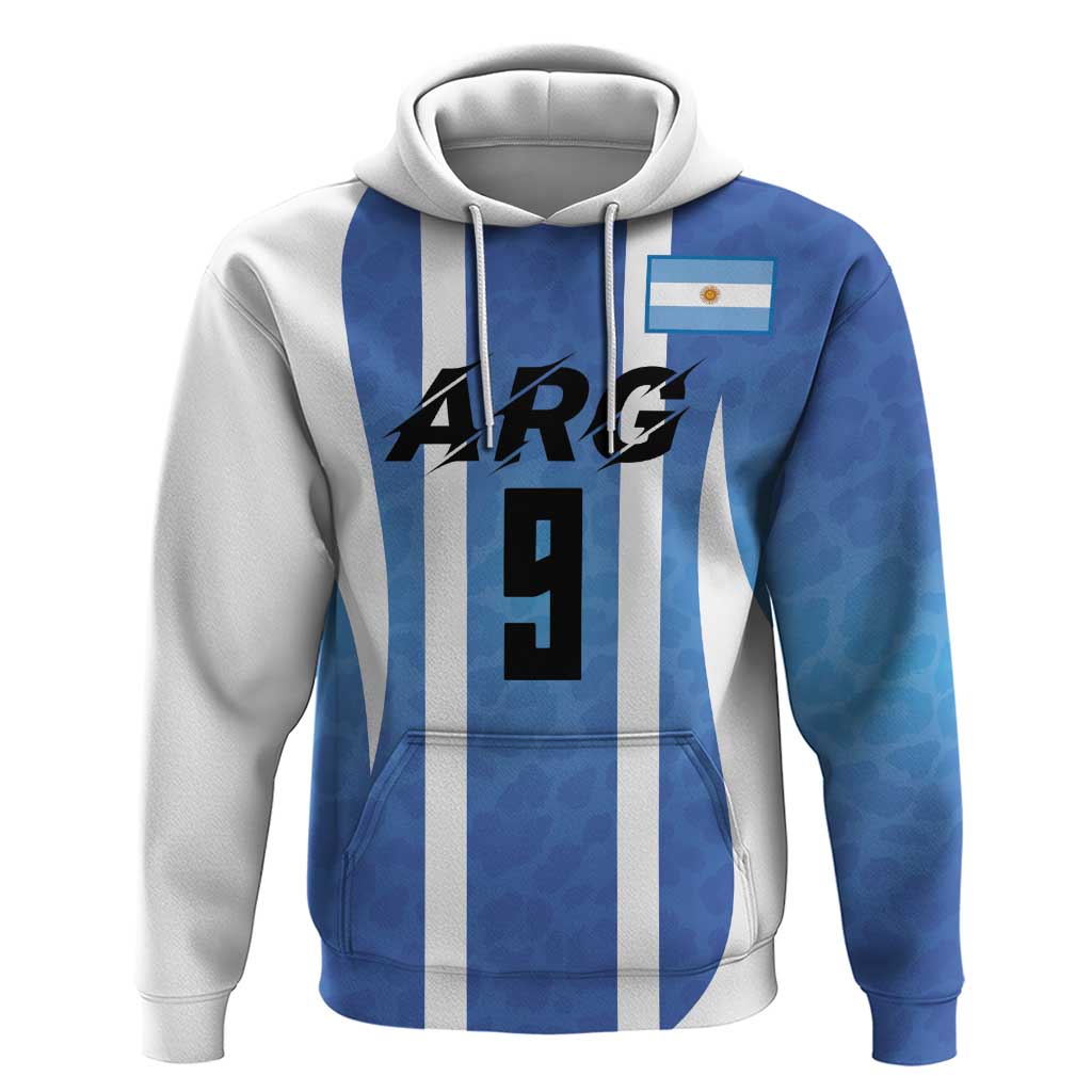 Custom Argentina Volleyball Zip Hoodie Sport Wings Style
