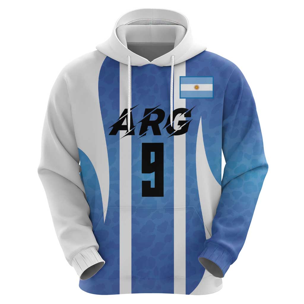 Custom Argentina Volleyball Zip Hoodie Sport Wings Style
