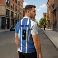 Custom Argentina Volleyball Zipper Polo Shirt Sport Wings Style
