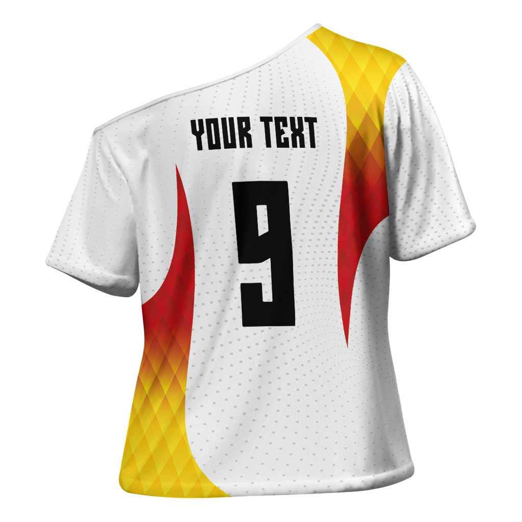 Custom Germany Volleyball Cross Shoulder Shirt Sport Wings Style