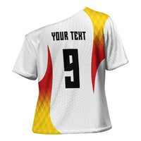 Custom Germany Volleyball Cross Shoulder Shirt Sport Wings Style