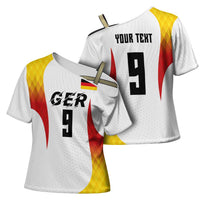 Custom Germany Volleyball Cross Shoulder Shirt Sport Wings Style