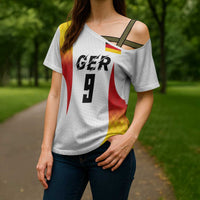 Custom Germany Volleyball Cross Shoulder Shirt Sport Wings Style