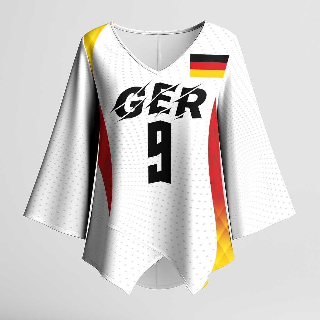 Custom Germany Volleyball Kimono Sleeve Blouse Sport Wings Style