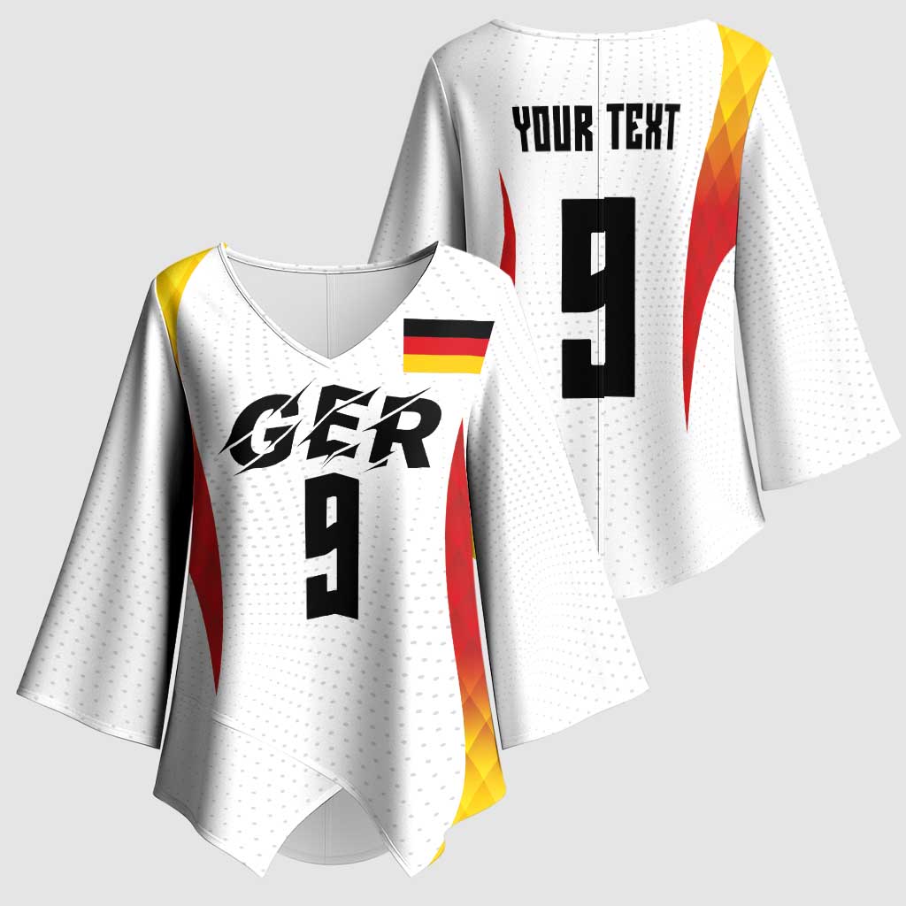 Custom Germany Volleyball Kimono Sleeve Blouse Sport Wings Style