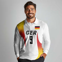 Custom Germany Volleyball Long Sleeve Polo Shirt Sport Wings Style