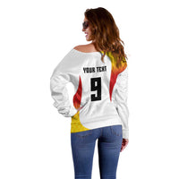 Custom Germany Volleyball Off Shoulder Sweater Sport Wings Style