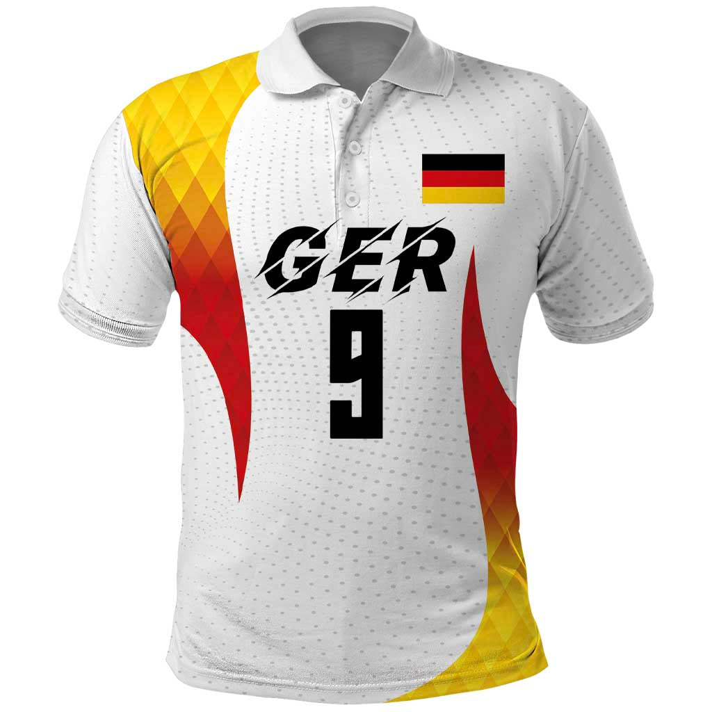 Custom Germany Volleyball Polo Shirt Sport Wings Style