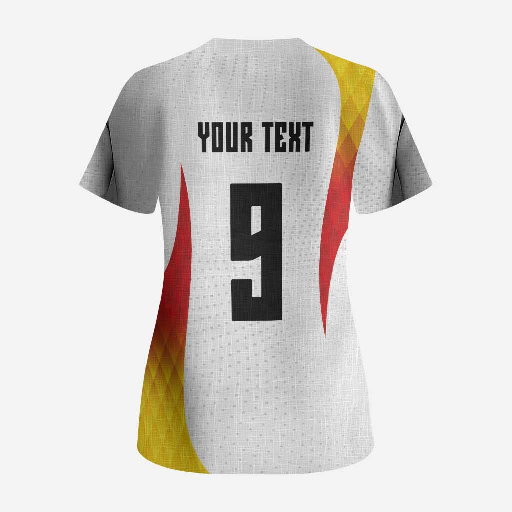Custom Germany Volleyball Scrub Top Sport Wings Style