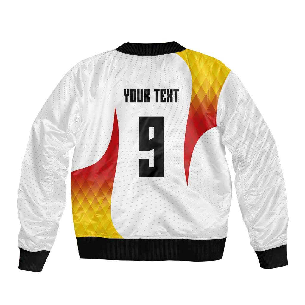 Custom Germany Volleyball Sleeve Zip Bomber Jacket Sport Wings Style