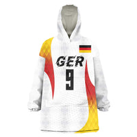 Custom Germany Volleyball Wearable Blanket Hoodie Sport Wings Style