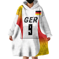 Custom Germany Volleyball Wearable Blanket Hoodie Sport Wings Style