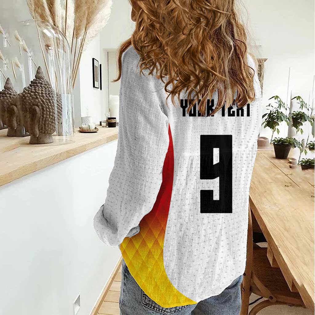 Custom Germany Volleyball Women Casual Shirt Sport Wings Style