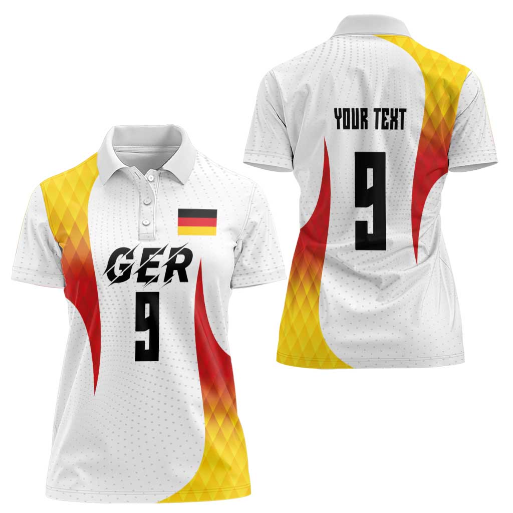 Custom Germany Volleyball Women Polo Shirt Sport Wings Style