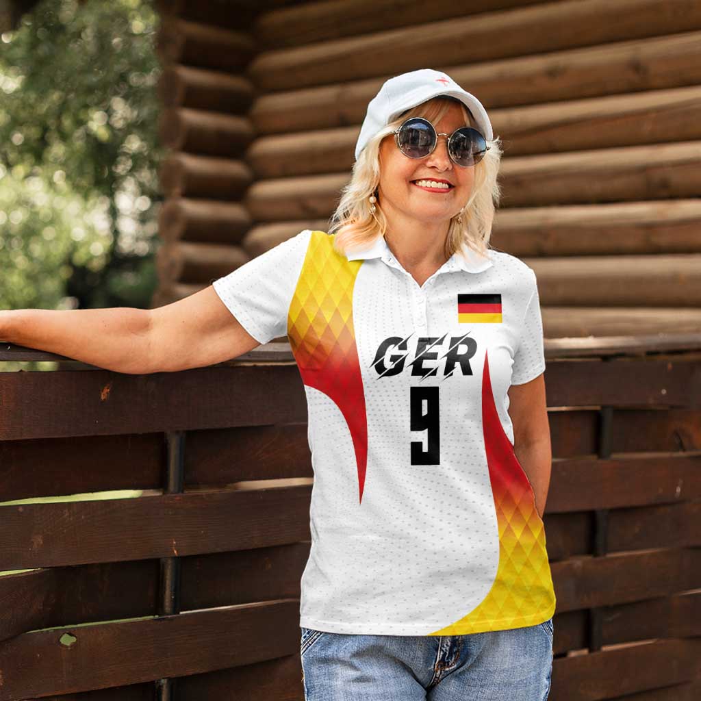 Custom Germany Volleyball Women Polo Shirt Sport Wings Style