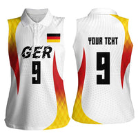 Custom Germany Volleyball Women Sleeveless Polo Shirt Sport Wings Style