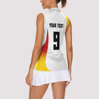 Custom Germany Volleyball Women Sleeveless Polo Shirt Sport Wings Style