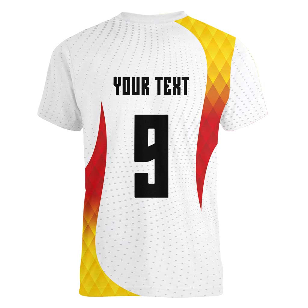 Custom Germany Volleyball Women V-Neck T-Shirt Sport Wings Style