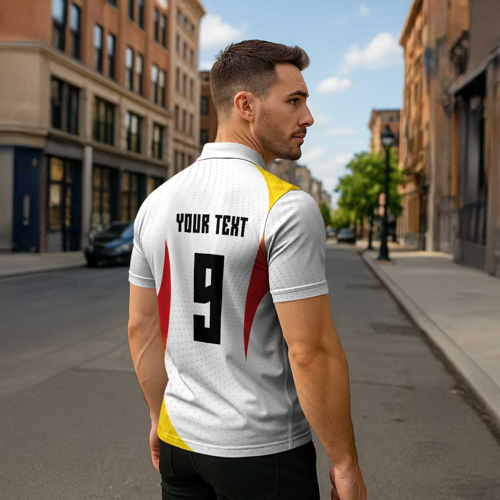 Custom Germany Volleyball Zipper Polo Shirt Sport Wings Style