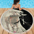 Kentucky Racing Horses Derby Hat Girl Beach Blanket Beige Color - Wonder Print Shop