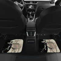 Kentucky Racing Horses Derby Hat Girl Car Mats Beige Color - Wonder Print Shop