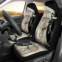Kentucky Racing Horses Derby Hat Girl Car Seat Cover Beige Color - Wonder Print Shop